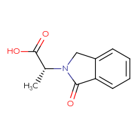 Chemical structure of (2R)-2-(1-oxo-2,3-dihydro-1H-isoindol-2-yl)propanoic acid - CSSB00015334045