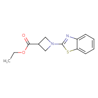 Chemical structure of ethyl 1-(1,3-benzothiazol-2-yl)azetidine-3-carboxylate - CSSB01622241882