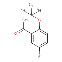 Chemical structure of 1-[5-fluoro-2-(²H₃)methoxyphenyl]ethan-1-one - CSSB02516711905