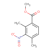 Chemical structure of methyl 2,4-dimethyl-3-nitrobenzoate - CSSB00010761467