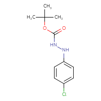 Chemical structure of N'-(4-chlorophenyl)(tert-butoxy)carbohydrazide - CSSB00010184374