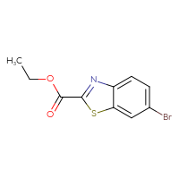 Chemical structure of ethyl 6-bromo-1,3-benzothiazole-2-carboxylate - CSSB00012360200