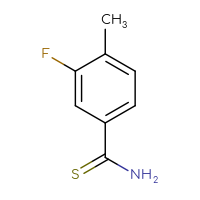Chemical structure of 3-fluoro-4-methylbenzene-1-carbothioamide - CSSB00011195722