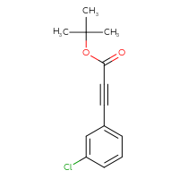 Chemical structure of tert-butyl 3-(3-chlorophenyl)prop-2-ynoate - CSSB14799320707