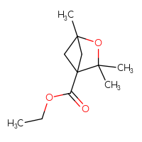 Chemical structure of ethyl 1,3,3-trimethyl-2-oxabicyclo[2.1.1]hexane-4-carboxylate - CSSB01217636585