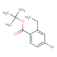 Chemical structure of tert-butyl 4-bromo-2-ethylbenzoate - CSSB03445590840