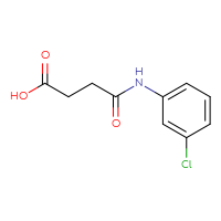 Chemical structure of 3-[(3-chlorophenyl)carbamoyl]propanoic acid - CSSB00000180977
