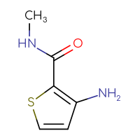 Chemical structure of 3-amino-N-methylthiophene-2-carboxamide - CSSB00011413932