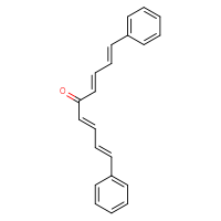 Chemical structure of (1E,3E,6E,8E)-1,9-diphenylnona-1,3,6,8-tetraen-5-one - CSSB00020671762