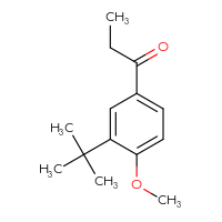 Chemical structure of 1-(3-tert-butyl-4-methoxyphenyl)propan-1-one - CSSB00010181346