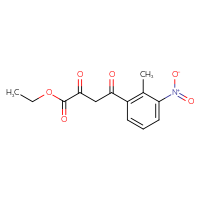 Chemical structure of ethyl 4-(2-methyl-3-nitrophenyl)-2,4-dioxobutanoate - CSSB21495865510