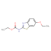 Chemical structure of ethyl N-(6-ethoxy-1,3-benzothiazol-2-yl)carbamate - CSSB00000390457