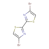 Chemical structure of 4-bromo-2-(4-bromo-1,3-thiazol-2-yl)-1,3-thiazole - CSSB00011069148
