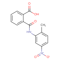 Chemical structure of 2-[(2-methyl-5-nitrophenyl)carbamoyl]benzoic acid - CSSB00020583192