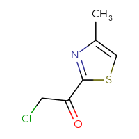 Chemical structure of 2-chloro-1-(4-methyl-1,3-thiazol-2-yl)ethan-1-one - CSSB00009854851
