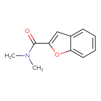 Chemical structure of N,N-dimethyl-1-benzofuran-2-carboxamide - CSSB00000159617