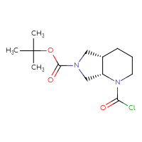 Chemical structure of tert-butyl (4aS,7aS)-1-(carbonochloridoyl)-octahydro-1H-pyrrolo[3,4-b]pyridine-6-carboxylate - CSSB00135155450