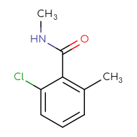 Chemical structure of 2-chloro-N,6-dimethylbenzamide - CSSB00010525853