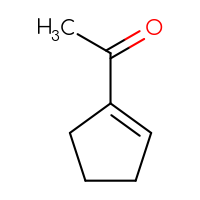 Chemical structure of 1-(cyclopent-1-en-1-yl)ethan-1-one - CSSB00000732673