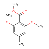Chemical structure of methyl 2,6-dimethoxy-4-methylbenzoate - CSSB00050229047