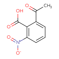 Chemical structure of 2-acetyl-6-nitrobenzoic acid - CSSB00010157252