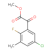 Chemical structure of methyl 2-(5-chloro-2-fluoro-3-methylphenyl)-2-oxoacetate - CSSB00021107886