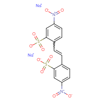 Chemical structure of disodium 5-nitro-2-[2-(4-nitro-2-sulfonatophenyl)ethenyl]benzene-1-sulfonate - CSSB00121571319
