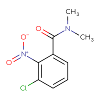 Chemical structure of 3-chloro-N,N-dimethyl-2-nitrobenzamide - CSSB00012651753