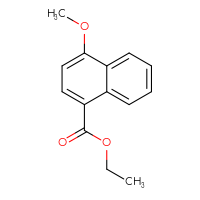 Chemical structure of ethyl 4-methoxynaphthalene-1-carboxylate - CSSB00102655315
