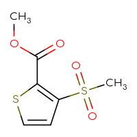 Chemical structure of methyl 3-methanesulfonylthiophene-2-carboxylate - CSSB00016055645