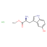 Chemical structure of methyl (2S)-2-amino-3-(5-hydroxy-1H-indol-3-yl)propanoate hydrochloride - CSSB00000023726
