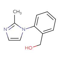 Chemical structure of [2-(2-methyl-1H-imidazol-1-yl)phenyl]methanol - CSSB00011247289