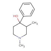 Chemical structure of 1,3-dimethyl-4-phenylpiperidin-4-ol - CSSB00009996251