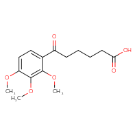 Chemical structure of 6-oxo-6-(2,3,4-trimethoxyphenyl)hexanoic acid - CSSB00020572083