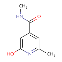 Chemical structure of 2-hydroxy-N,6-dimethylpyridine-4-carboxamide - CSSB00015332379