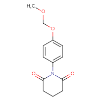 Chemical structure of 1-[4-(methoxymethoxy)phenyl]piperidine-2,6-dione - CSSB20461242988