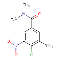 Chemical structure of 4-chloro-N,N,3-trimethyl-5-nitrobenzamide - CSSB01046929119