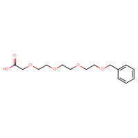 Chemical structure of 1-phenyl-2,5,8,11-tetraoxatridecan-13-oic acid - CSSB00121573670