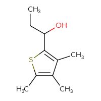 Chemical structure of 1-(3,4,5-trimethylthiophen-2-yl)propan-1-ol - CSSB02495501607