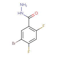 Chemical structure of 5-bromo-2,4-difluorobenzohydrazide - CSSB05483931003