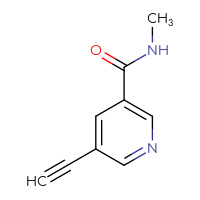 Chemical structure of 5-ethynyl-N-methylpyridine-3-carboxamide - CSSB00009846829