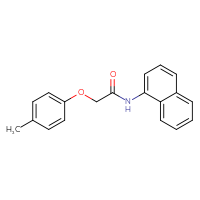 Chemical structure of 2-(4-methylphenoxy)-N-(naphthalen-1-yl)acetamide - CSSB00046184708