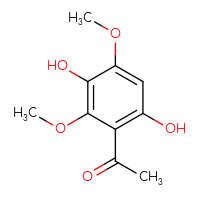 Chemical structure of 1-(3,6-dihydroxy-2,4-dimethoxyphenyl)ethan-1-one - CSSB00009991761