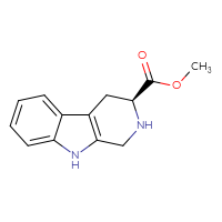 Chemical structure of methyl (3S)-1H,2H,3H,4H,9H-pyrido[3,4-b]indole-3-carboxylate - CSSB00025741914