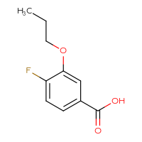 Chemical structure of 4-fluoro-3-propoxybenzoic acid - CSSB00009869674