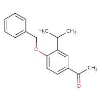 Chemical structure of 1-[4-(benzyloxy)-3-(propan-2-yl)phenyl]ethan-1-one - CSSB21103685732