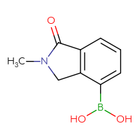 Chemical structure of (2-methyl-1-oxo-2,3-dihydro-1H-isoindol-4-yl)boronic acid - CSSB00009853682
