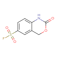 Chemical structure of 2-oxo-2,4-dihydro-1H-3,1-benzoxazine-6-sulfonyl fluoride - CSSB00102716453