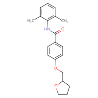 Chemical structure of N-(2,6-dimethylphenyl)-4-[(oxolan-2-yl)methoxy]benzamide - CSSB00026276394