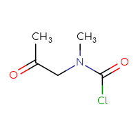 Chemical structure of N-methyl-N-(2-oxopropyl)carbamoyl chloride - CSSB06749550139